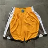 Short de basket-ball d'équipe Just Don Retro Year Of The Rat Version de la ville chinoise Porter un pantalon de sport avec un pantalon de survêtement à fermeture à glissière Hip Pop Short