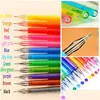 Gelpennor 12st Candy Color Diamond Pen School Supplies D Student Gift Delivery Office Business Industrial Writing DHX6Q