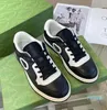 2023 Freizeitschuhe Leder-Sneaker-Schuh mit Wellenmund Tiger Web-Print Vintage Trainer Mann Frau