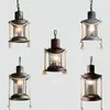 Подвесные лампы ретро и ностальгическая веревочная люстра американская кафе лампа бар железо железные проходы Небольшой светодиодный шнур