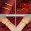 Keychains Woven Bracelet Wrist Rope Braided Cord Mahjong Style