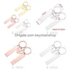 Porte-clés Personnalisé Couple Porte-clés En Acier Inoxydable Spliter Coeur Anneau Saint Valentin Cadeau Drop Delivery Bijoux Dh0Jm