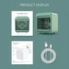 Fans Xiaomi USB Desk Mini Fan Portable Air Cooler Fan Air Conditioner Desktop Air Cooling Fan Firidifier Purifier för Office Bedroom