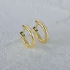 Hoop Earrings Brincos Feminino 925 Sterling Silver INS Inlaid Single Row Zircon Cartilage For Women Earring Daily Jewerly