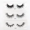 Falska ögonfransar 30/40/50/60/70/80/90/120 Par/pack Visofree Mink Lashes Bulk 3D Natural Curly Thick and Crisscross Eyelashesfalse