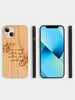 工場出荷時の価格豪華な木製電話ケースiPhone 11 12 13 14 Pro Max Plus Ultra Slim TPU Phonecase Cell Phone Covers for Girlfriend Gift