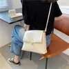 Abendtaschen Tasche Kette Schulter Kleine Frauen 2023 Sommer Reine Farbe Messenger Mode Koreanische Mädchen Textur Platz Bolsas Feminina