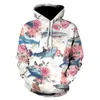 Мужские толстовка 3D -печать толстовка листовой толщины Harajuku Fashion Rose Flower Sportswear Хип -хоп смешной куртка 2023