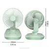 Fans 3000mAh USB Rechargeable 120 Degree Oscillation Desk Fan 3 Gear Shaking Head for Home Office Dormitory Outdoor A13 21 Dropship