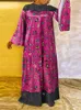 Casual jurken Vonda Boheemian Dress 2023 Autumn Women Long Sleeve geplooide Maxi Robe Vintage Lace Patchwork Party Vestido