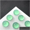 Décorations Nail Art 100Pcs 8Mm Forme Ronde Strass Cat Eyes Style Brads Résine Gemmes Flatback Designer Charms Manucure Accessoire Dhs03