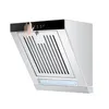 Combos 230W Mini Side Sug Range Hood rostfritt stålpanel Hängande hushållsventilator 400 mm kök avgaskokar 220V