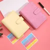 Binder Planner Set With Pockets Folhas de orçamento Index Stickers Página Divisores de notepad Notebook Pu Journal