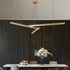 Hängslampor postmoderna kontrakterade droplight guld/svart hängande lampor kök vardagsrum justerbar industriell belysning led taklampa