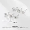 Orecchini a bottone Moda coreana Cz Ear Studs Cartilagine Orecchino per le donne Argento placcato Zircone Piccoli set Gioielli piercing Regalo