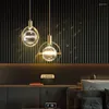 Pendant Lamps Crystal Adjustable Lights Antique Wood Chandelier Modern Mini Bar Decorative Items For Home Lighting