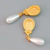 Fashion Dangle Chandelier Earrings Ladies Alloy Imitation Pearl Stud Earrings Jewelry For Women