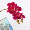 Dekorativa blommor Användbar fauxfjäril orkidéer Po Props Easy Care iögonfallande falska