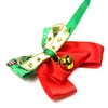 Dog Collars & Leashes Christmas Pet Bow Tie With Golden Bells Supplies Factory Direct Sales Cat Accessories