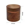 Wooden Manual Herb Grinder Creative Household Smoking Accessories Aluminum Alloy Tobacco Grinders