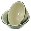 Учебные посуды наборы 2 ПК винтажные салат -чаши для контейнера Краска Эмали Рамен мимо -фарфоровое тушеное мясо