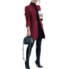 Women's Wool & Blends Autumn Winter Fashion Solid Color Stand Collar CoatWomen's