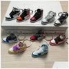 Chain Rings Party Favor Favor Fashion Sneaker Chain Men and Women Keychain Gift Sapatos de luxo Bola de pingente de pingente de entrega Jóias DH5C9