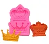Royal Crown Silicone Fandont Moulds Silica Gel Crowns Chocolate Mold Candy Mould Cake Decorating Tools Solid Color