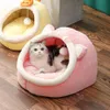 Esteiras bonito nova casa de gato gatinho cesta pequeno cão travesseiro espreguiçadeira gato cama esteiras caverna filhote de cachorro cama almofada pet ninho casa suprimentos para gatos