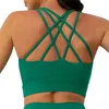 Yoga Outfit Women Soft Stylish Square Neck Quick Dry Comfortable Running Bra Solid Color Sexy Back Small Mesh Gym Fitness