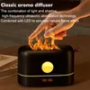 Appliances Colorful Flame Aroma Diffuser Air Humidifier Ultrasonic Cool Mist Maker Fogger Led Essential Oil Flame Lamp Difusor