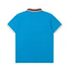 maglietta polo da uomo moda ricamo maniche corte top colletto per la sera t-shirt polo casual M-3XL # 91