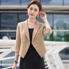 Ternos femininos Trabalho de escritório de mulheres use blazers jaquetas casaco meio manga primavera verão feminino formal feminino estilos tops roupas blaser s-4xl