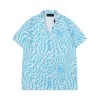 2023 새로운 패션 디자이너 셔츠 망 버튼 업 셔츠 인쇄 볼링 셔츠 하와이 꽃 캐주얼 셔츠 남성 슬림 피트 반소매 드레스 Hawaiian Belkis