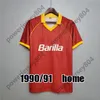 00 01 02 romas maillots de football rétro TOTTI maillot de football 89 90 91 92 94 95 96 98 99 maillot BATISTUTA maillots de football vintage