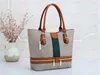 Black Brown Internal Double Layered Zippered Tote Bag Two Handed Handle Totes Designer External Zipper Decoration Luxury Computer Bags