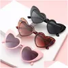 Zonnebrillen hart gevormd voor vrouwen mode love uv400 bescherming brillenglasses drop levering accessoires dhflf