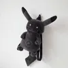 Wholesale Anime Pocket black plush toy backpack children's school bag shopping bag holiday gift