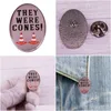 Cartoon-Zubehör „They Were Cones“-Pin, niedliche Filme, Spiele, harte Emaille-Pins, zum Sammeln, Metallbrosche, Rucksack, Hut, Tasche, Kragen, Reversabzeichen Dhdd7