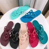 Pantoufles Designer Macaron couleur Boucle Femmes Sandales Mode Été Femmes Plat Plage Sandale Top Tongs Qualité Luxe Dames Cool Diapositives Chaussures