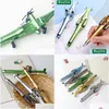 Caneta de gel 1pc Creative Helicopter Airplane Shape Pen 0,5mm Combate Especial Estudante Escrita Garoto Presente Office Deliver Drop Scho Dhxoj