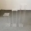 Party Decoration 12pcs)High Quality Transparent Clear Acrylic Flower Stand/ Wedding Table Centerpiece Yudao1494