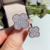 Cluster-Ringe Hohe Qualität 925Sterling Silber Birnenform Zweig Blume Zirkon Ring Damenmode Diamant Große Party Geburtstagsgeschenk