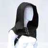 Män jackor cool cowl hood unisex vindsäker män kvinnor solida färg spännen hatt sjal cosplay