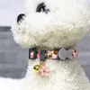 2023 Hundehalsbänder, Leinen, Haustierhalsband, neues Produkt, kleines Gänseblümchen-Katzenhalsband, niedliches Glocken-Hundehalsband