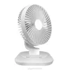 Fans 3000mAh USB Rechargeable 120 Degree Oscillation Desk Fan 3 Gear Shaking Head for Home Office Dormitory Outdoor A13 21 Dropship