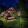 Lampe torche de jardin imperméable à l'eau de la flamme LED de lumière solaire extérieure pour les lumières de balcon de cour