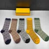 Men's Socks designer 2022 Mens Designer For Womens Men luxury cotton Sock classic Designers letter Stocking comfortable 5 pairs together high quality Popular trend