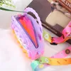 Cartoon Princess Coin Purse Silicone Rubber Crossbody Children Decompression Toy Bubbles Bag