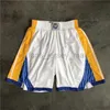 Pantaloncini da basket della squadra Just Don Retro Year Of The Rat Versione della città cinese Indossare pantaloni sportivi con pantaloni della tuta con cerniera tascabile Hip Pop Short